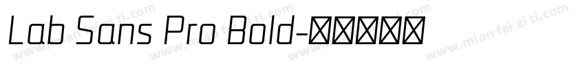 Lab Sans Pro Bold字体转换